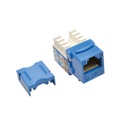 Tripp Lite Cat6/Cat5e 110 Style Punch Down Keystone Jack - Blue, TAA