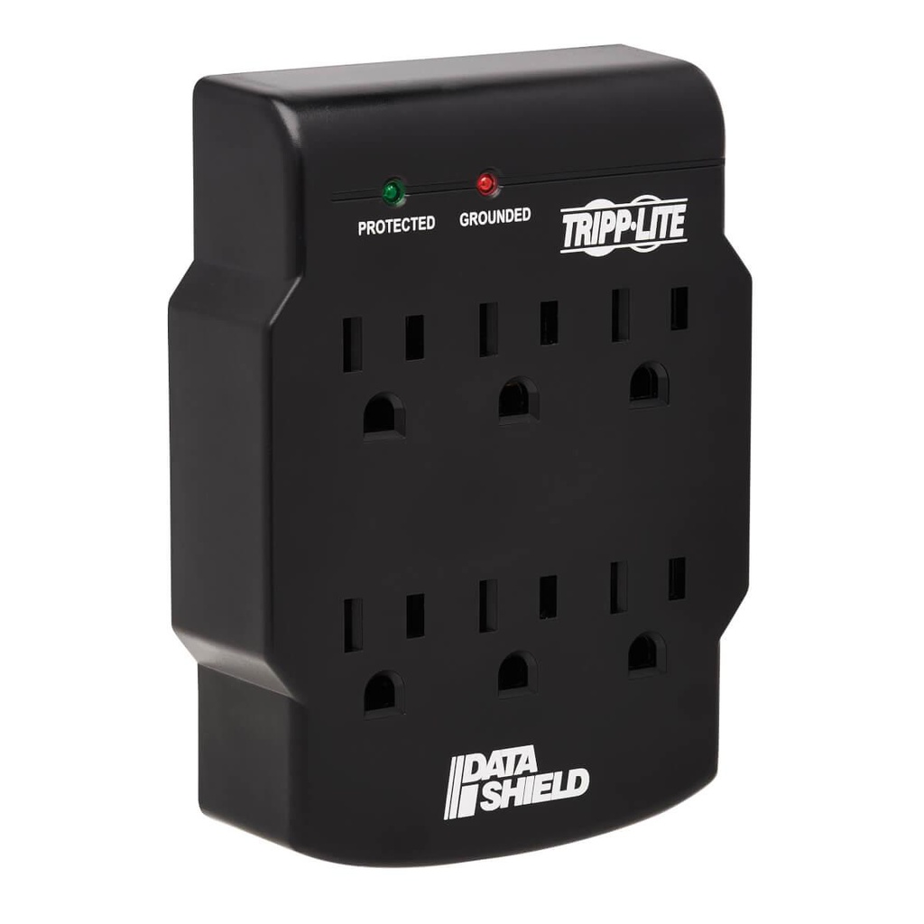 Tripp Lite 6-Outlet, Direct Plug-In Surge Suppressor (Black) (SK6-0B)