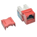 Tripp Lite Cat6/Cat5e 110 Style Punch Down Keystone Jack - Red, TAA