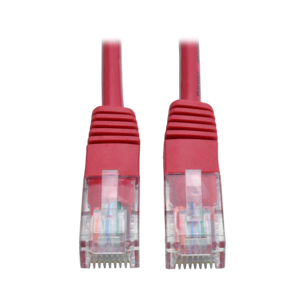 Tripp Lite N002-001-RD, 0,30 m, Cat5e, U/UTP (UTP), RJ-45, RJ-45