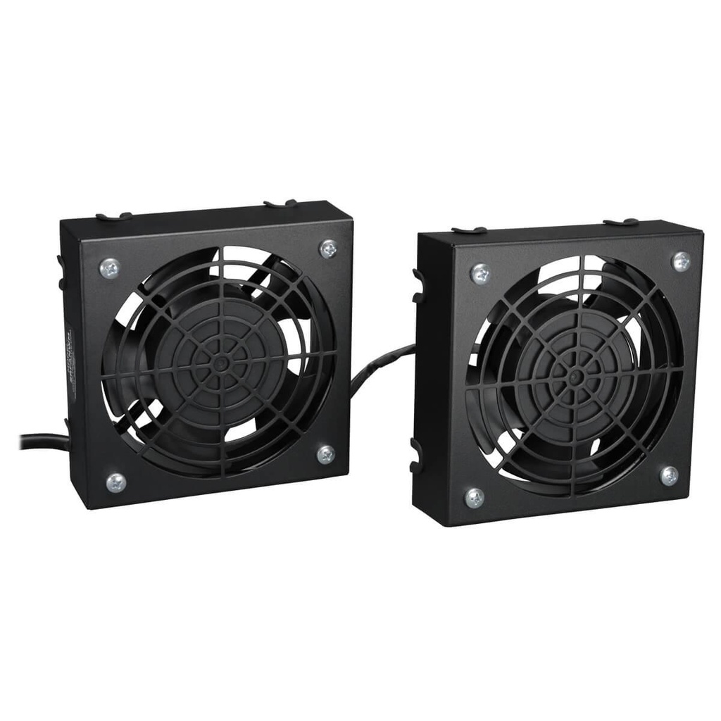 Tripp Lite SRFANWM, Noir, 2 ventilateur(s), 210 cfm, 132,1 mm, 41 mm, 132,1 mm