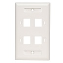 Plaque murale/couvercle d'interrupteur Tripp Lite N042-001-04-WH