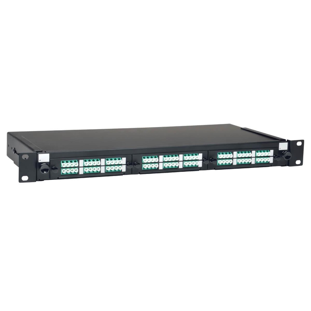 Tripp Lite 36-Port Fiber Patch Panel Enclosure, 1U Rack-Mount (LC/LC)