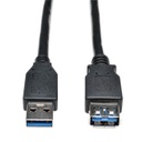 Tripp Lite USB 3.0 SuperSpeed Extension Cable (A M/F), Black, 6 ft. (1.83 m)