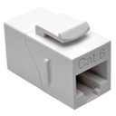 Tripp Lite RJ45-RJ45, f-f, Blanc, RJ45, RJ45, Or, Polycarbonate (PC), TAA