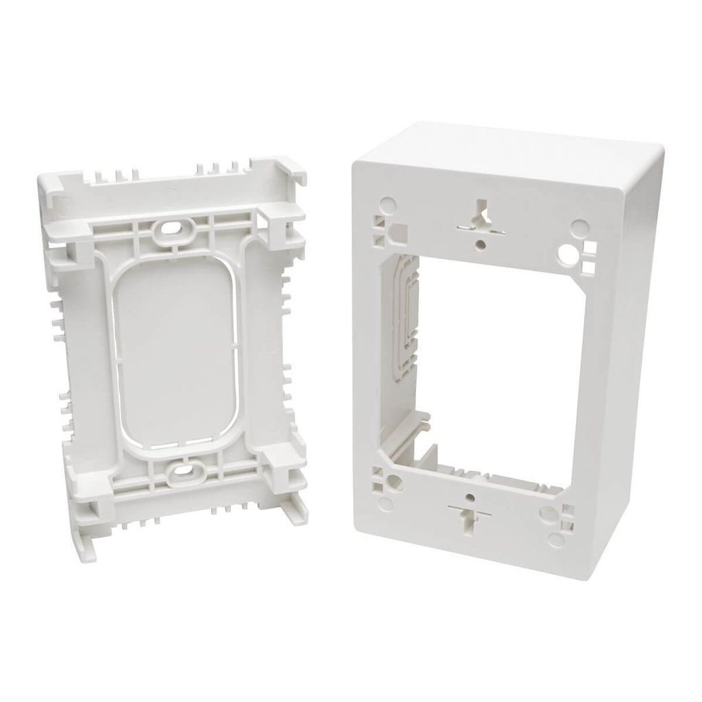 Tripp Lite Single-Gang Surface-Mount Back Box, White, TAA (N080-SMB1-WH)