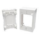 Tripp Lite Single-Gang Surface-Mount Back Box, White, TAA (N080-SMB1-WH)