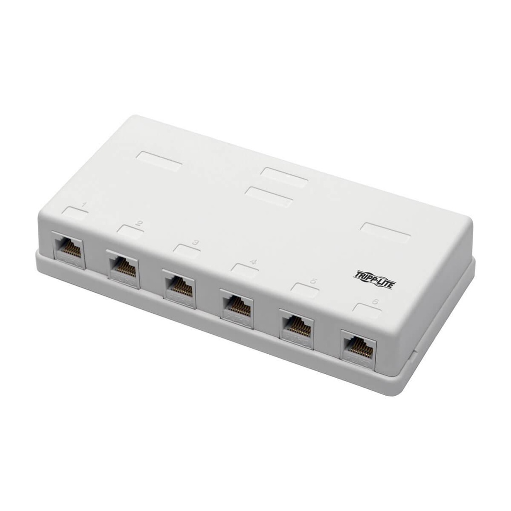 Tripp Lite N236-006-WH, Plat, Blanc, RJ-45, RJ-45, Femelle, Femelle