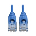 Tripp Lite N261-S03-BL, 0,9 m, Cat6a, U/UTP (UTP), RJ-45, RJ-45, Bleu