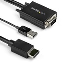 Adaptateur de câble vidéo StarTech.com VGA2HDMM2M