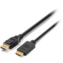 Kensington K33025WW, 1.8 m, DisplayPort, HDMI, Male, Male, Straight