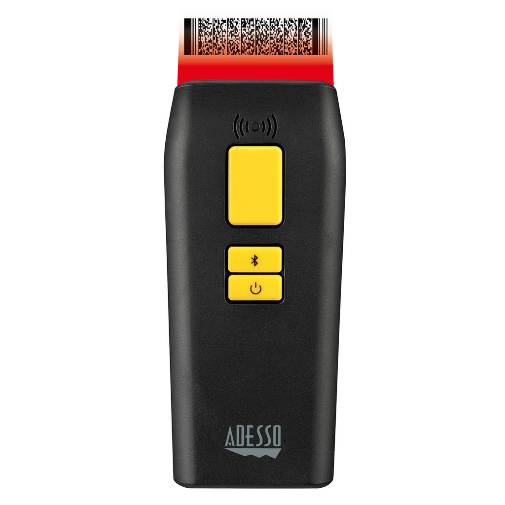 Adesso NuScan 3500TB - Bluetooth Antimicrobial Waterproof 2D Barcode Scanner