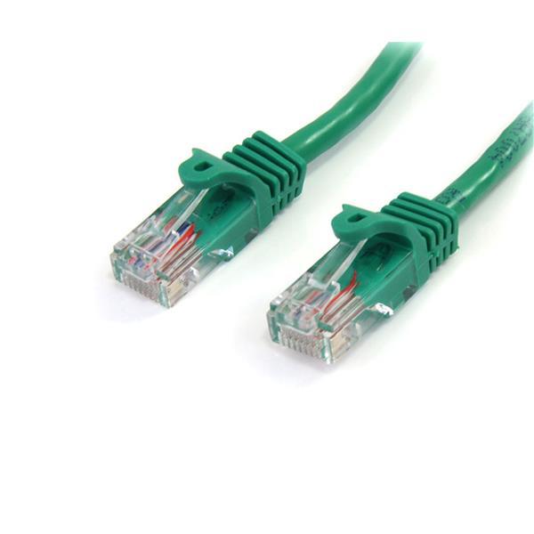 StarTech.com Cat5e patch cable with snagless RJ45 connectors – 25 ft, green