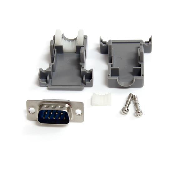 StarTech.com Assembled DB9 Male Solder D-SUB Connector with Plastic Backshell