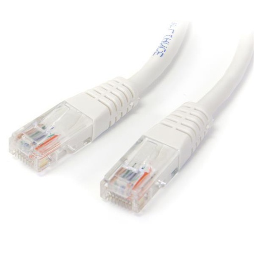 StarTech.com 15 ft White Molded Category 5e (350 MHz) UTP Patch Cable networking cable