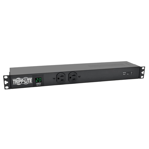 Tripp Lite PDUMH20-ISO, Metered, 1U, Horizontal, Metal, Black, LED