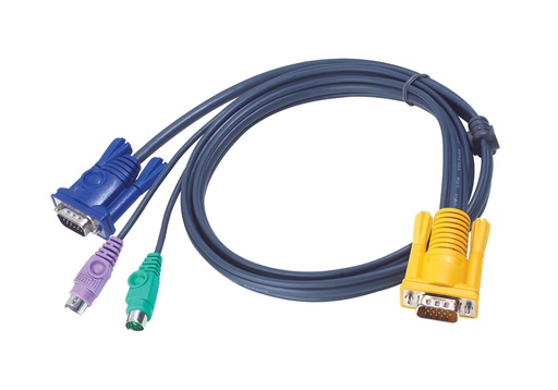 ATEN 6M PS/2 KVM Cable with 3 in 1 SPHD (2L5206P)