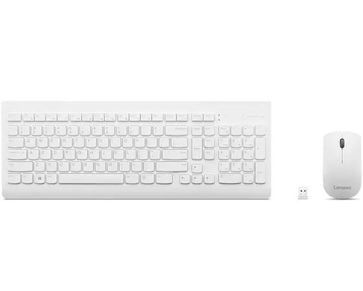 Lenovo 510 Wireless Combo Keyboard & Mouse (White) - US English (GX30W75336)