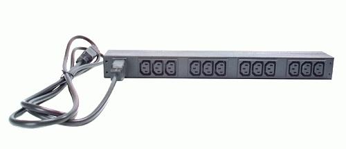 APC Rack PDU, Basic, 1U, 16A, 208/230V, (12)C13 (AP9565)