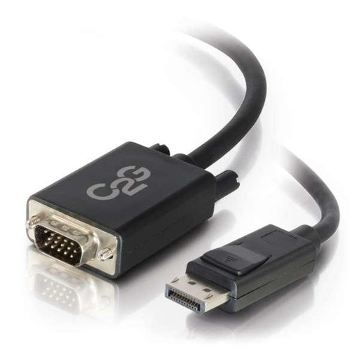 C2G Câble adaptateur actif DisplayPort mâle vers VGA mâle de 1,8 m, noir (54332)