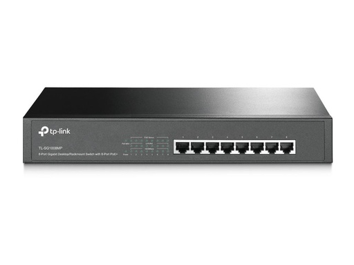 TP-Link 8x 10/100/1000 Mb/s RJ-45, PoE+, 16 Gb/s, Rack Mountable (TL-SG1008MP)