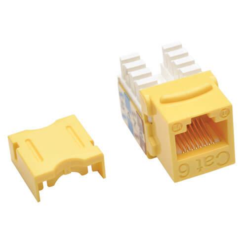 Tripp Lite Prise Keystone type 110 Cat6/Cat5e - Jaune, TAA (N238-001-YW)