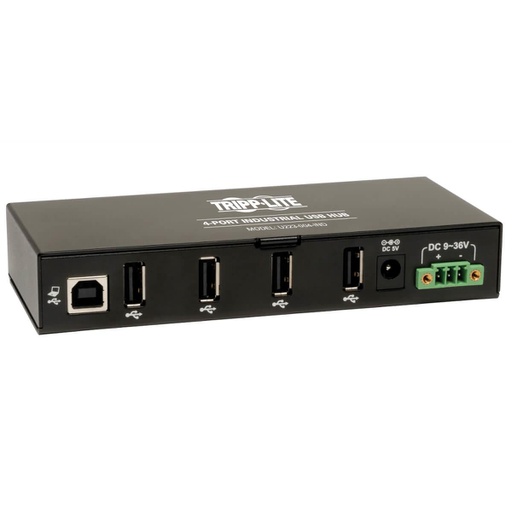 Tripp Lite U223-004-IND, USB 2.0, USB 2.0, 480 Mbit/s, Noir, Métal, Chine