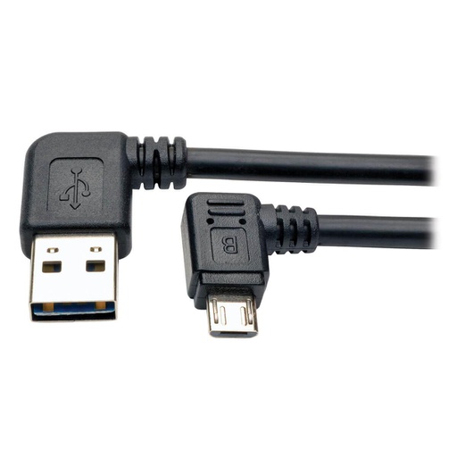 Tripp Lite UR05C-003-RARB, 0,9 m, USB A, Micro-USB B, Mâle/Mâle, Noir