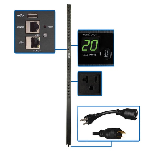 Unité de distribution électrique (PDU) Tripp Lite PDUMNV20LX